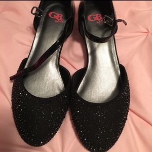 GB wedge shimmer dress shoes